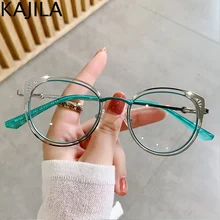 

Cat Eye Computer Glasses Frames For Women Transparent 2022 New Fashion Anti Blue Light Gaming Reading Eyeglasses Lunette De Vue