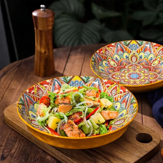Hand-Painted Bohemian Ceramic Plate 3