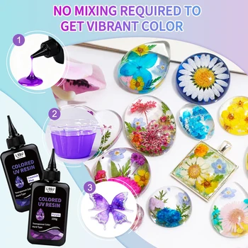UV Resin, 12-Color Transparent Resin 2