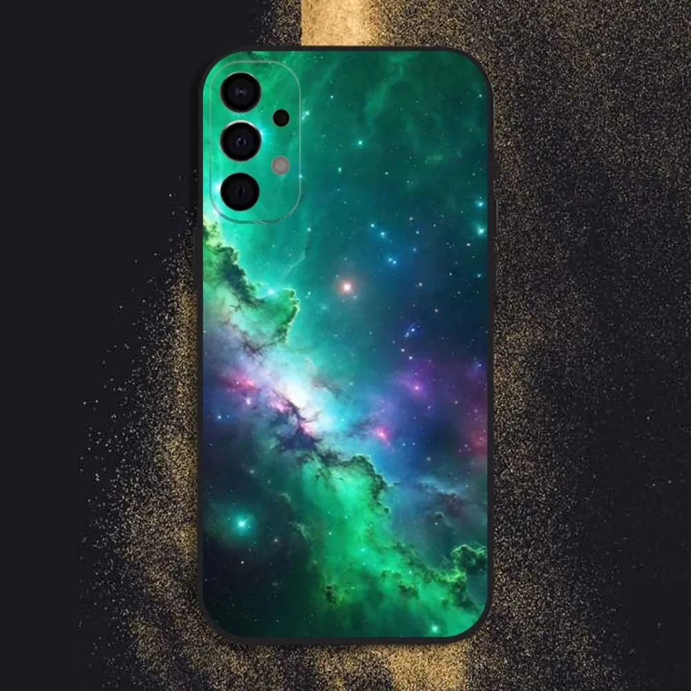 Celestial Galaxy Black Phone Case Cover