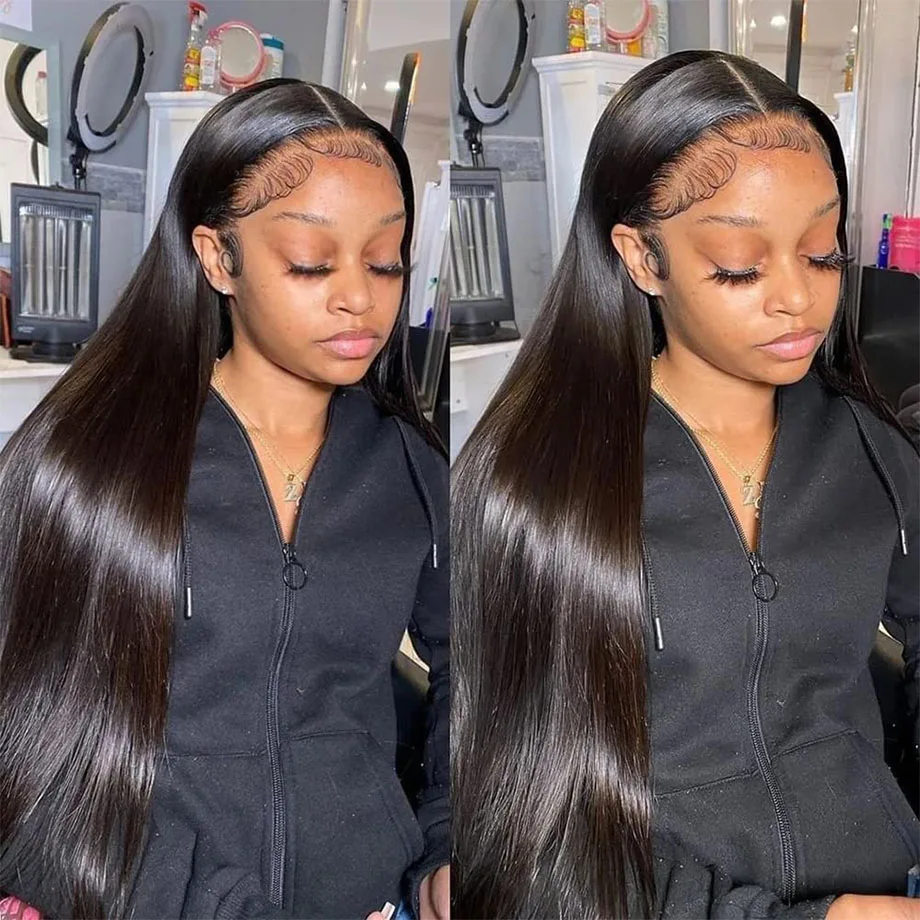 

Bone Straight HD Lace Frontal Wig Brazilian 13x4 13x6 Lace Front Human Hair Wig Straight Short Bob Wig Glueless Wigs For Women