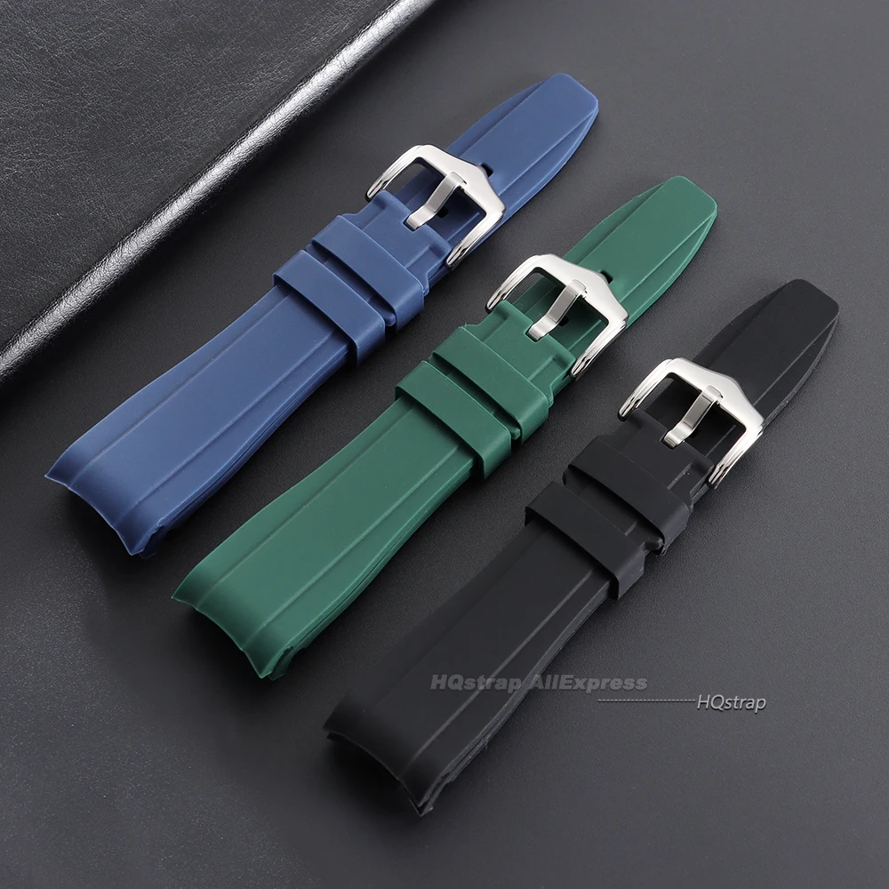 Deluxe Curved Silicone Strap - High-Quality Waterproof Replacement Band