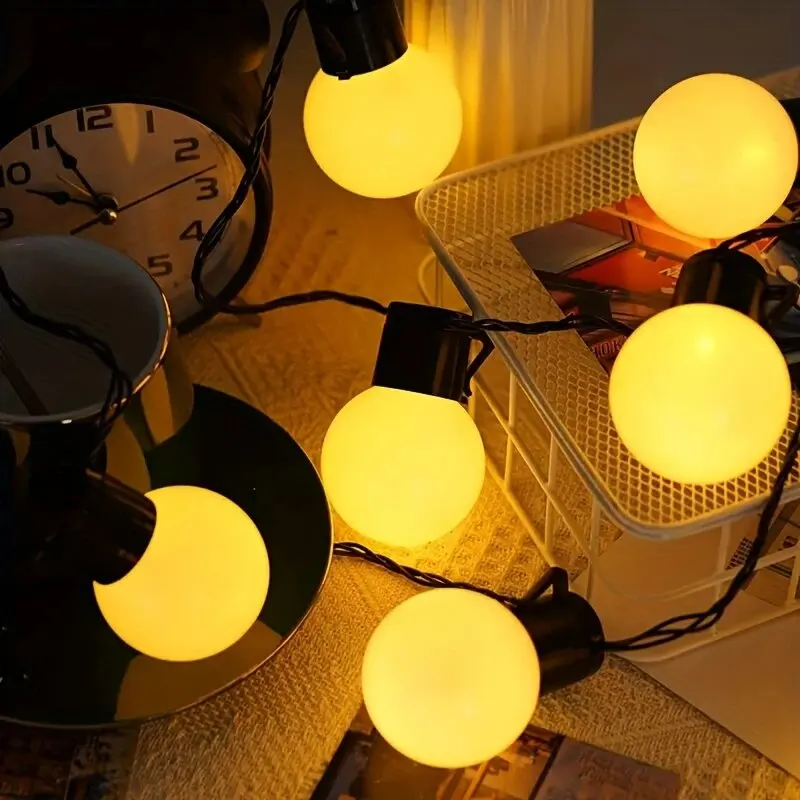 Solar-Powered Waterproof LED String Lights