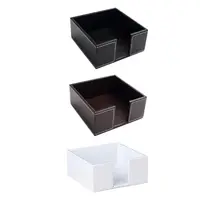 PU Leather Square Cocktail Napkin Holder Tissue Box Paper Serviette Dispenser 2