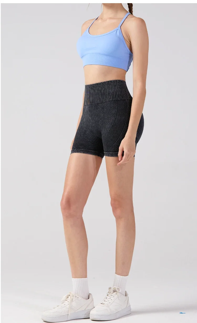 Yoga Shorts for Women Quick-dry Washed, Large Size Peachy Butt Yoga Pants Gym Yoga Underwear Women Tights Women Gym Shorts
