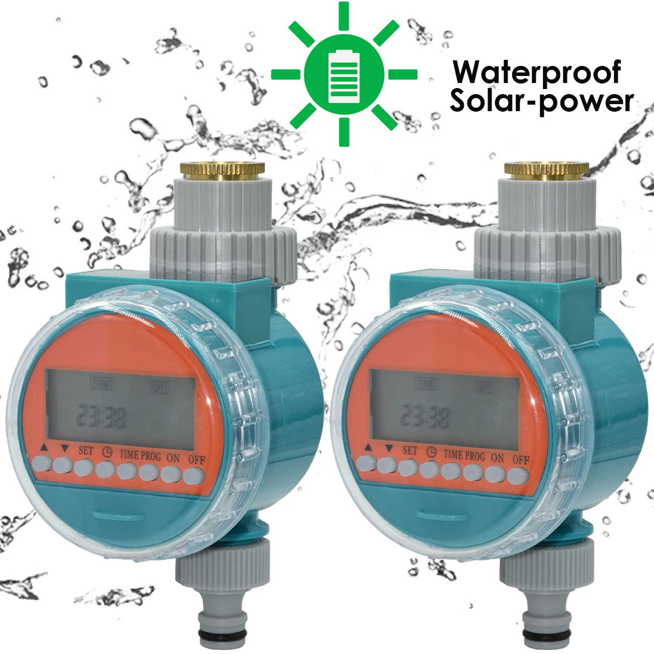 Kesla Irrigation Waterproof Solar Water Timer Lcd Greenhouse Automatic