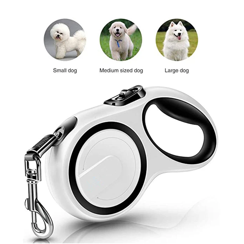 

3/5/8M Pet Dogs Extending Leash Durable Nylon Automatic Retractable Doggy Leash Leads for Small Medium Large Dog Walking Supplie