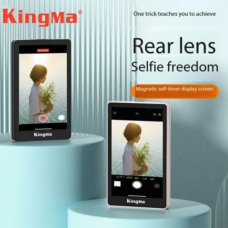 Kingma PH02 Max Display Screen Photo Selfie Stick Live Streaming Vlog Magnetic Selfie IPhone13 14 15 16 Pro MAX Gifts Smartphone Selfie Stick