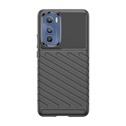 Premium Shockproof Silicone Phone Case - Luxury Silicone Bumper Cover for Edge 2021 (Black)