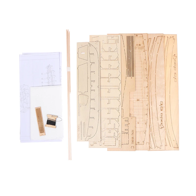Military Ship Model Chinese Sand Boat Wooden Assembly Model Kit DIY Handmade Antique Ship Model