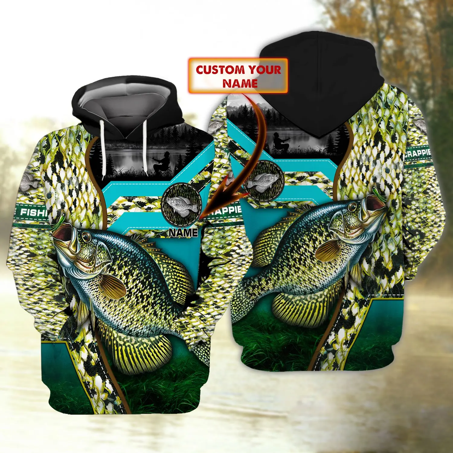 Trout Fishing – Personalized Name 3D All Over Print Men's Hoodie & Sweatshirt Unisex Zip Hoodies Casual Jacket Tracksuits KJ890