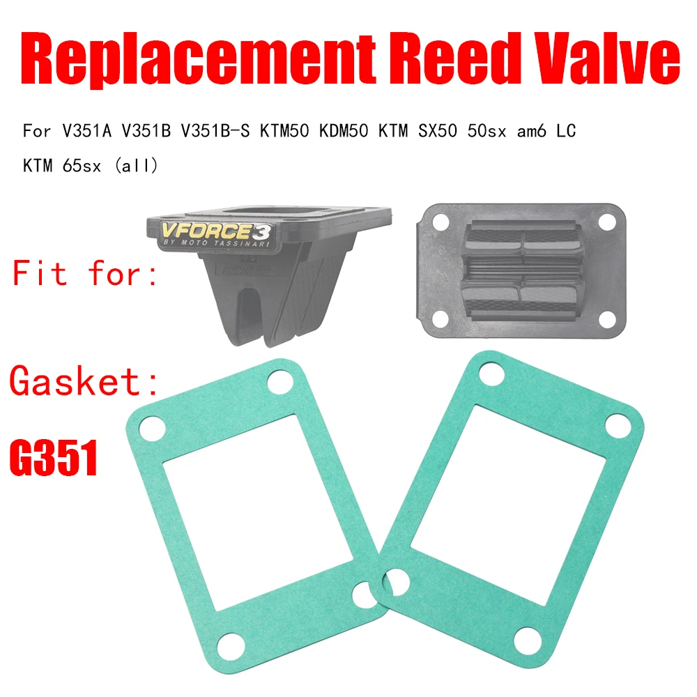 2PCS/1PCS Gasket G351 Replacement Reed Valve Vforce V3 For V351A V351B