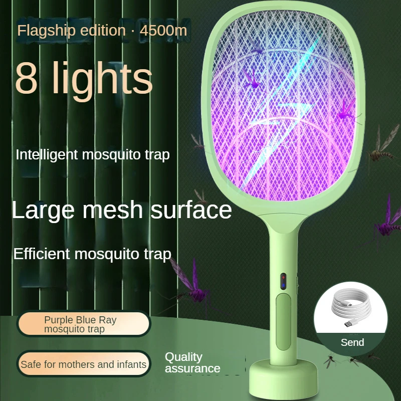 Trappola Per Zanzare A 8 Lampade Con Supporto Trappola Per Zanzare Trappola Per Zanzare A Luce Viola 2 E 1 Trappola Per Zanzare A Scossa Elettrica