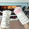 1 Pair Cat paw insulated gloves Cute Cat Claw Oven Gloves Microwave oven heat-resistant baking gloves Kitchen supplies 3