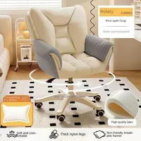 Student Computer Chair Home Comfortable Sedentary Backrest Study Chair Girls Bedroom Make-up Sofa Swivel Chair 2