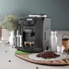 Fully Automatic Espresso Coffee Machine, 19 Bar Cafe Maker Built-in Adjustable Grinder and Manual Milk Frother ME-715, Black 5