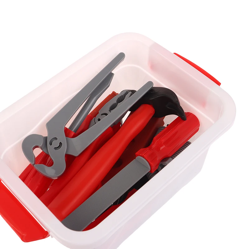 39Pcs Pretend Tools Kit Toys Play Repair Tool Set Engineer Simulated Plastic Construction Toys Toddler Kids Boys Gift