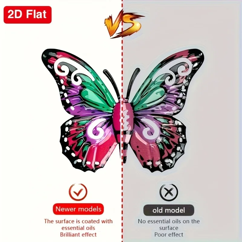 Metal Butterfly Wall Set 5