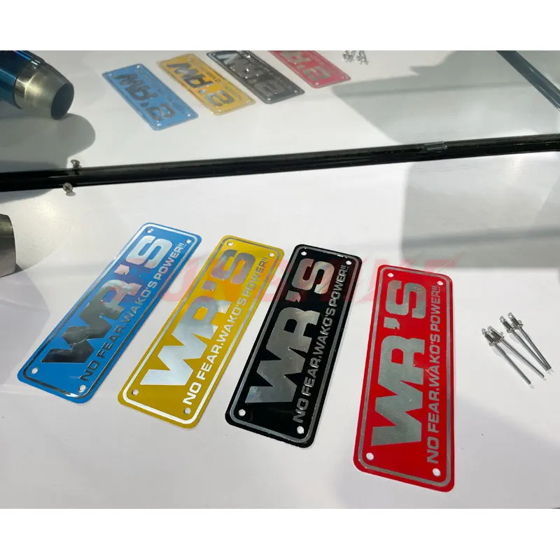 Exhaust Motorcross Moto Accessories Motorcycle Aluminum Alloy Sticker Pipe Modified For Universal WR'S Stickers Real Picture motorcycle stickers motorcycle helmet stickers motorcycle tank sticker motorcycle accessories