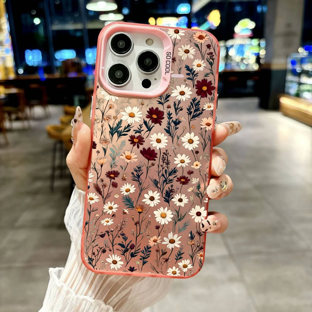 Chic Daisy Flower Design Hard IMD Phone Case