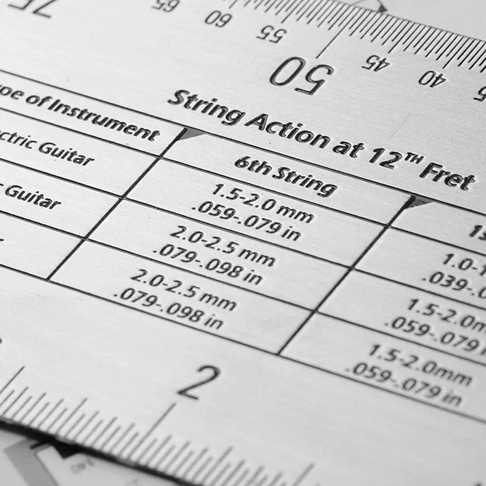 Guitar String Ruler Miwayer String Action Gauge Guitar Repairing Tool for Luthier Fit for Guitar Ukulele Bass Banjo Mandolin