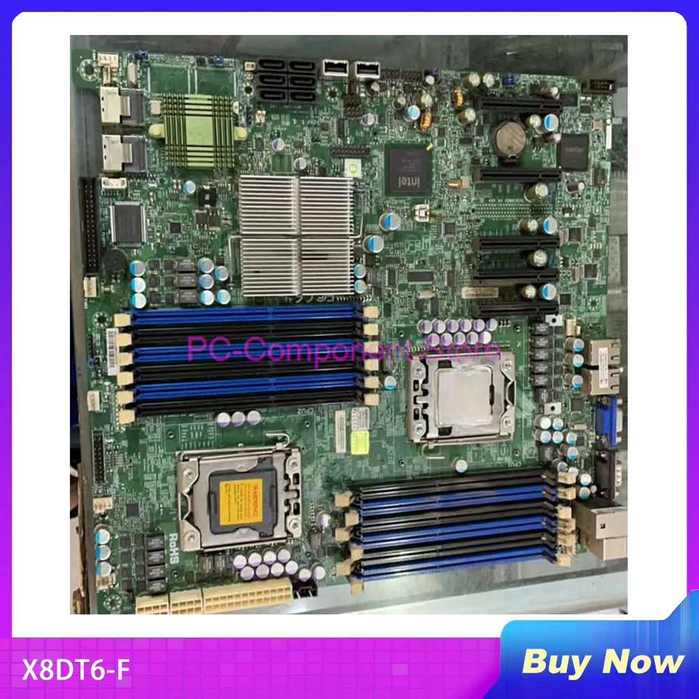 마더보드 5600/5500 시리즈 SATA2 PCI-E 2.0 통합 IPMI 2.0 전용 LAN DDR3 X8DT6-F
