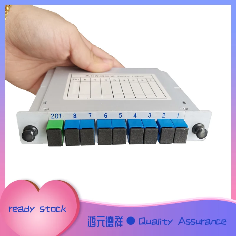 1-8 SC UPC or APC  Optical Fiber Splitter Box Cable  Optical Fiber Splitter Cassette Box Plug-in Type Optical Splitter