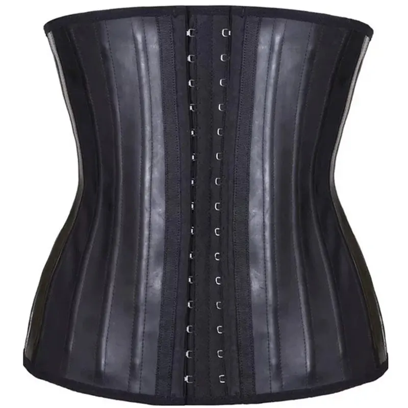 shinny-latex-steel-boned-waisttrainer-corset-shapers-rubber-gym-sports-slimming-cincher-girdle-belt-underbust-bustiers-corselet