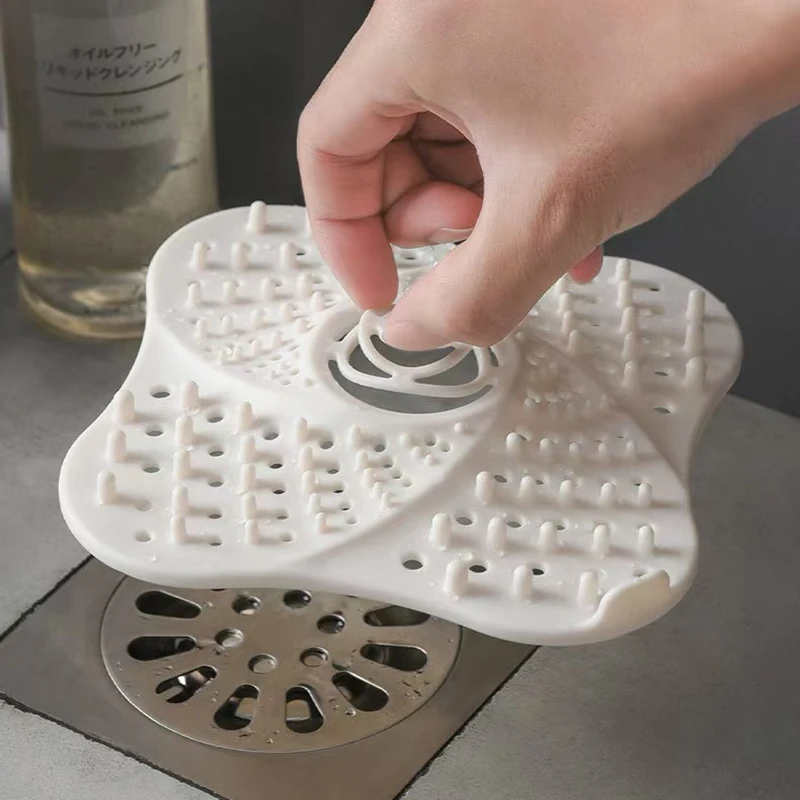 Household Silicone Deodorant Floor Drain Bathroom Drain Hole Plug Sewer Hair Pad Sink Filter sink filter sink strainer floor drain filter hair drain catcher