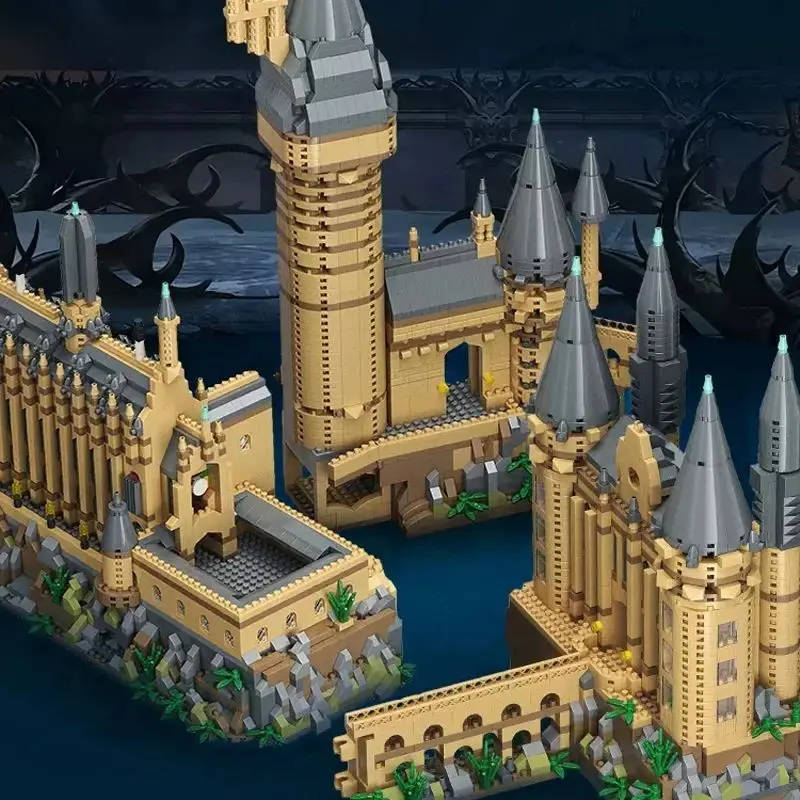 New Stone Magic Castle Creative Harrys School Set City DIY Model Building Blocks Bricks Toys For Children Adult Gift 4