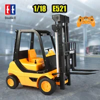 1/8 Double E E521 Big Rc Forklift Truck Remote Control Car crawler Construction Vehicle Model Electric Toy Cargo Toy for Boy kid 1