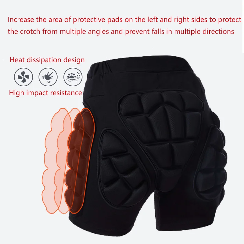 Ski Protective Gear Ski Hip Protector Pants Fall Prevention Butt Roller Skating Ice Scooter Sports Children's Protective Gear Knee Elbow Wrist Pads