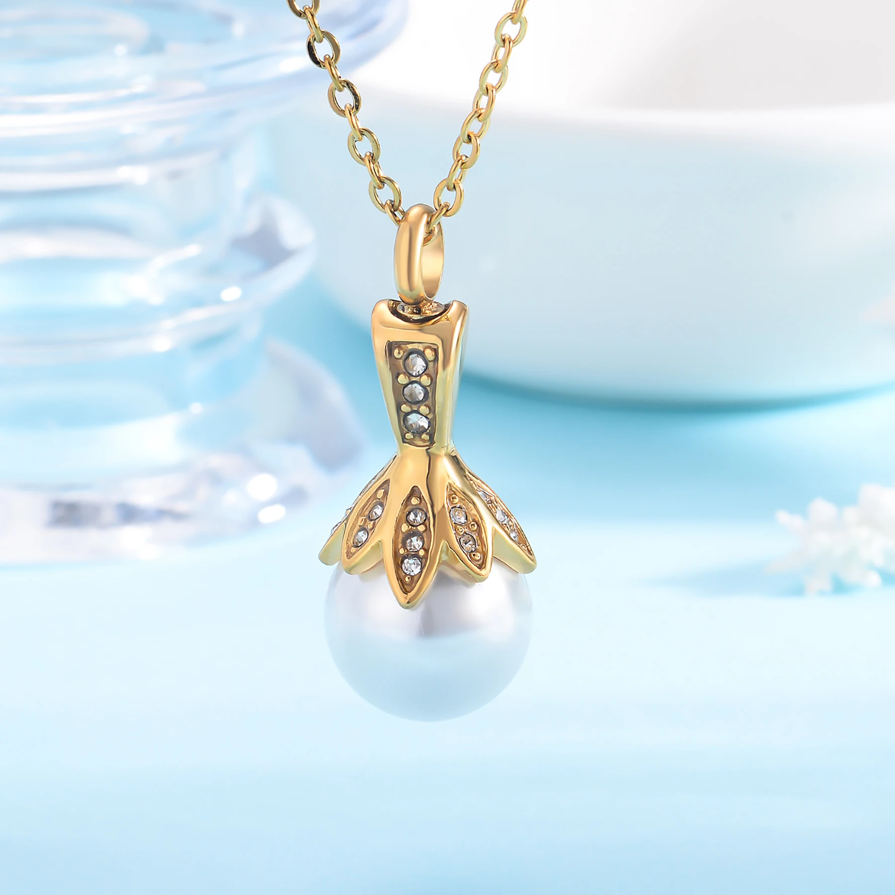 Mini braccialetto con urna a forma di cuore, per donne e