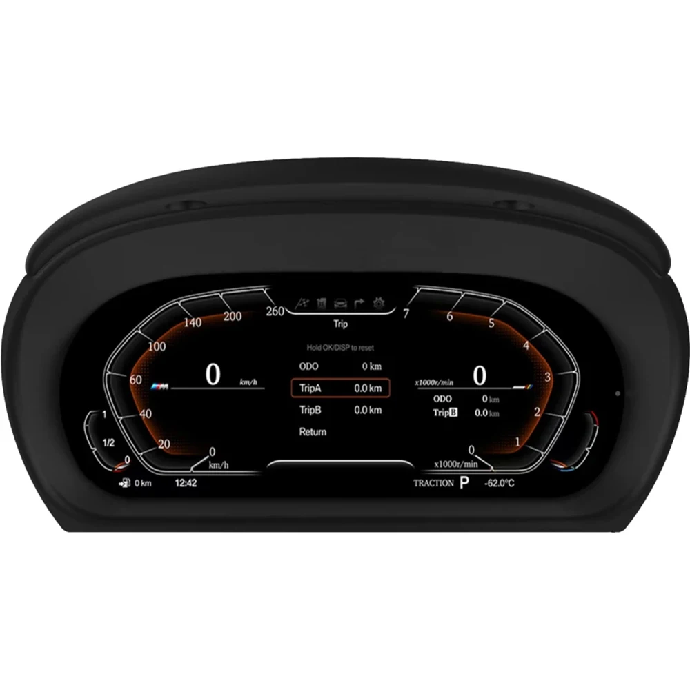 11 Inch LCD Digital Virtual Cockpit Dashboard Speedometer For BMW 3 Series E90 E91 E92 E93 M3 320 Instrument Cluster Speedometer images - 6