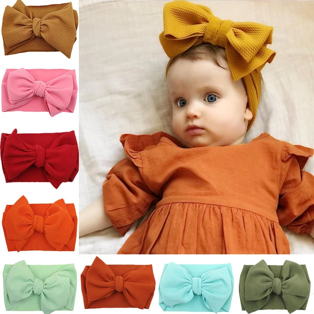 turban bebe fille Bandeaux élastiques pour nouveau-né maman et