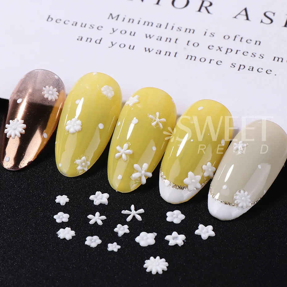 3D Mini Silicone Molds Nail Art Decoration Letter ABC Alphabet Flowers Big Petal Design Acrylic Carving Tools Manicure Jewelry 5