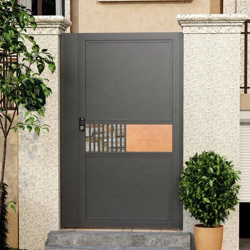 Villa Courtyard Gate, Garden Entrance Gate, Single and Double Door, Made of Iron/stainless Steel Material, Customized Size 5