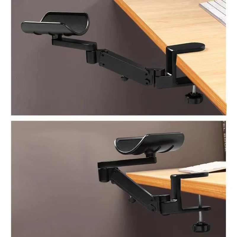 Metal Adjustable Arm Rest Wrist support Extended Mousepad Armrest for Computer Ergonomic Hand Comfort Mouse Pad Shoulder Protect Mouse Pad