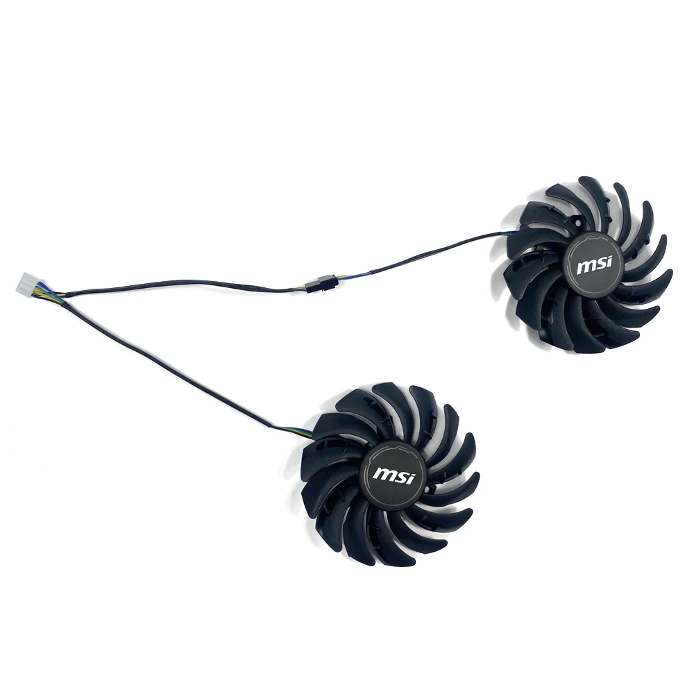 Ventilador de Refrigeração para Msi Radeon rx 5700 xt Mech Placa de Vídeo Gráfica oc Ventilador Gpu Pld09210s12hh 4pin 87 mm Rx5600 Rx5700 - Imagem 3