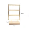 85335-355e07.jpg Présentoir de boucles d'oreilles à 3 niveaux et 72 trous, organisateur de rangement de bijoux en métal à 3 couches, support de Base en bois, arbre, support de clous d'oreille, cadeau