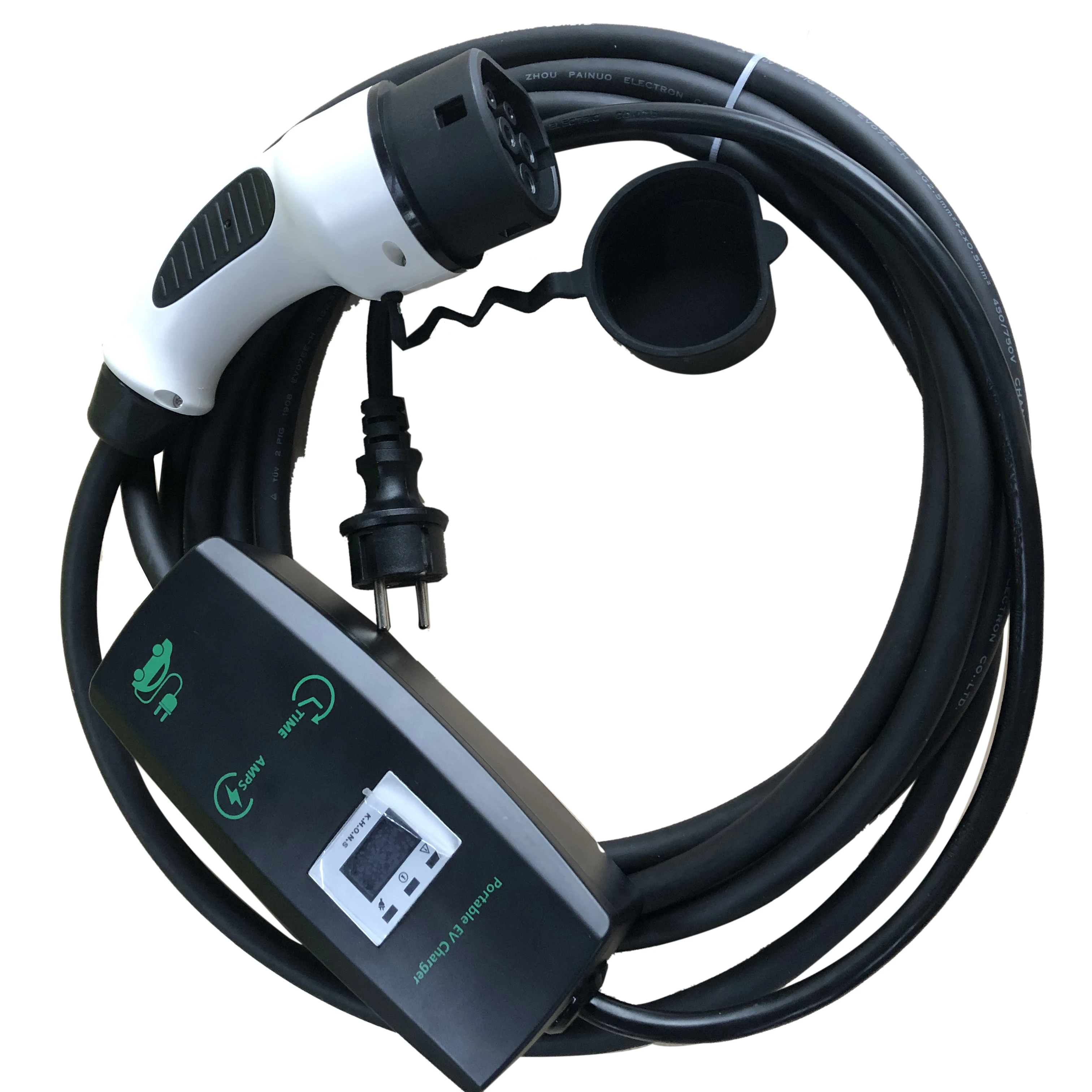 Saej1772 Livello 2 Wallbox Portatile Carica Auto Elettrica Stazione Di Ricarica Ev 3.6Kw Tipo 1 Caricatore Rapido Ev