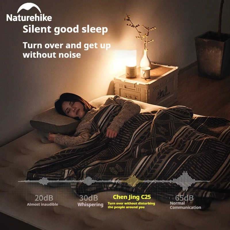 Naturehike Automatic Air Mattress 1-3 Person Thickened Home Built In Pump Sleeping Bed Camping Outdoor Travel Inflatable Mat C25 inflatable mattress camping mattress