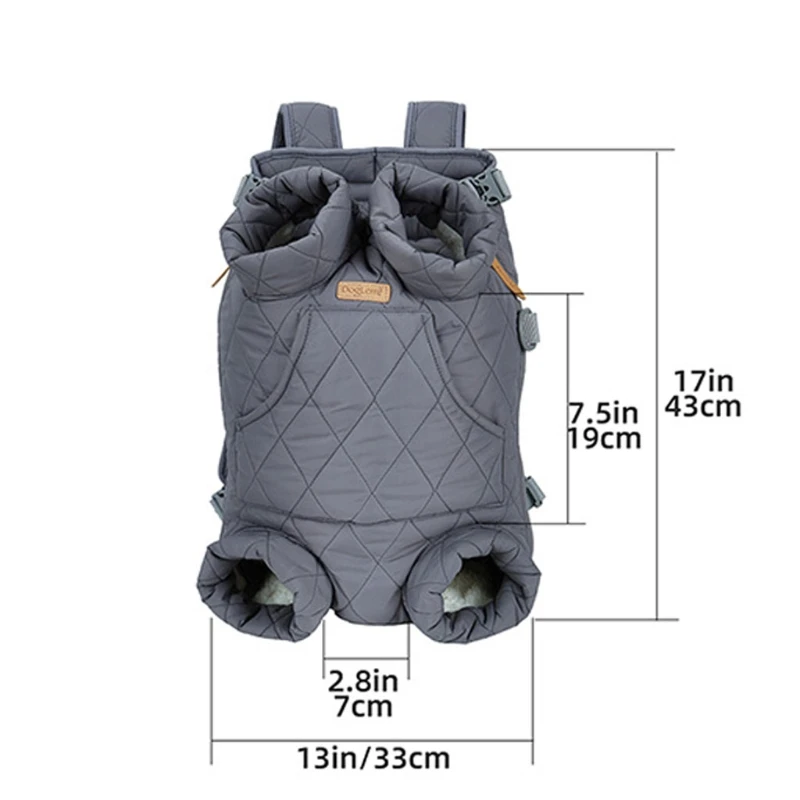 Dog for Carrier Backpack Legs Out Front-Facing Pet for Cat Travel Bag Hands-Free