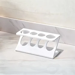 Multifunctional Bathroom Desktop Organizer with Toothbrush Holder and Drain Rack (WHITE)