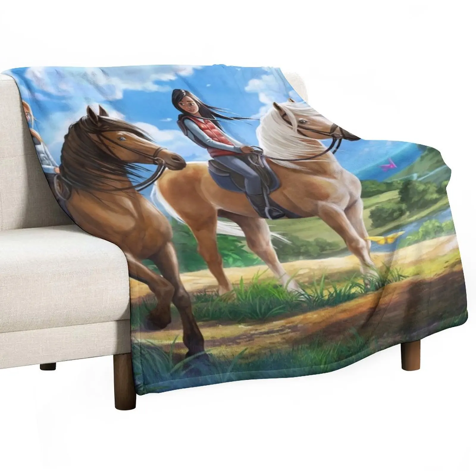 

Horse - Star Stable Throw Blanket Blankets For Bed Thin Blankets blankets and throws Comforter Blanket