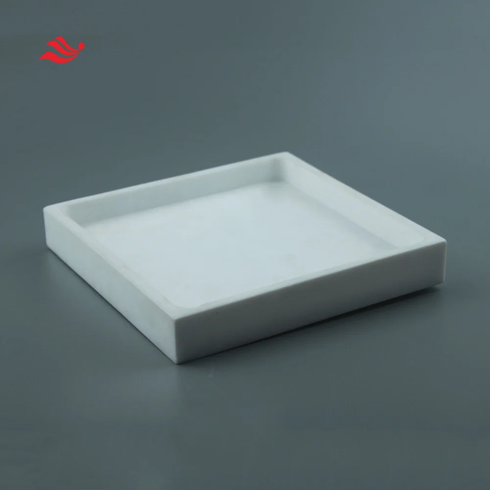 Square PTFE 300mmx210mmx37mm Tray Low Blank Value of Metal Elements