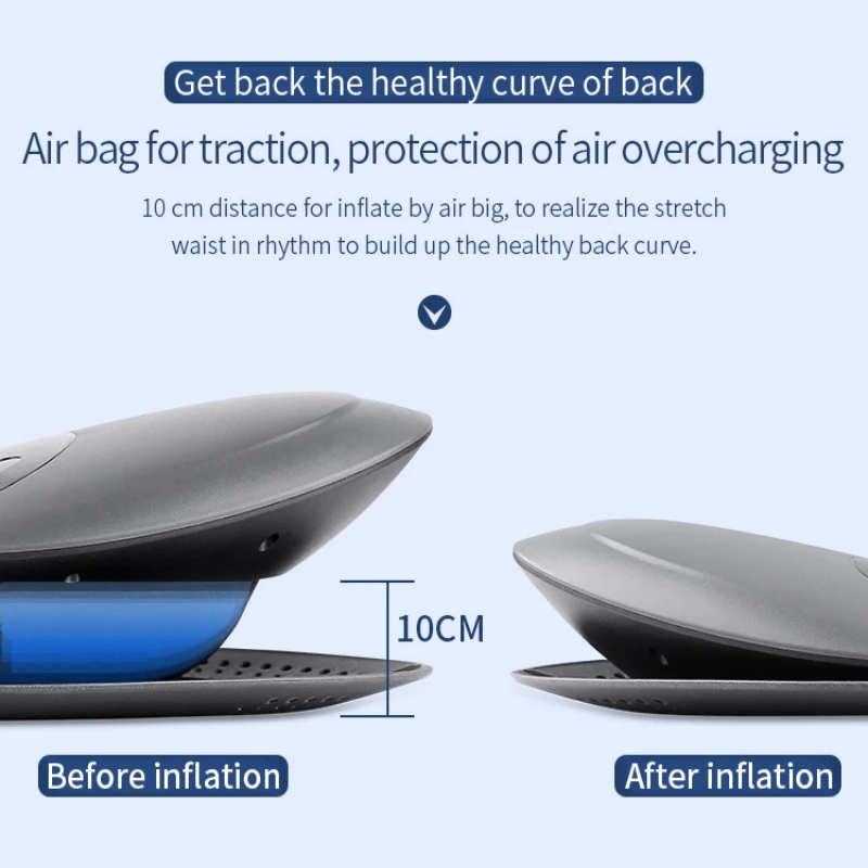 Lumbar Massager Waist Traction Device for Back Pain Relief