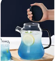 Théière en verre à degré de chaleur, bouilloire, infuseur, ensemble de tasses, théières Oolong, théière Gaiwan Pu Erh, fabricant chinois Puer, 1,4 l 5