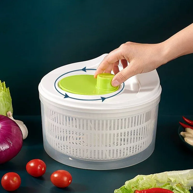  Large Salad Spinner BPA Free-Manual Lettuce Dryer and