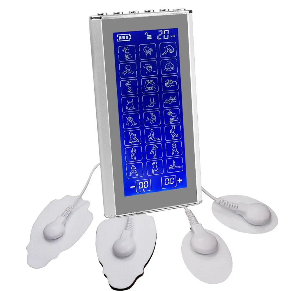 

Physiotherapy Pulse Body Massager Household 24 Modes EMS Electric Muscle Therapy Stimulator 4 Output Channel TENS Unit Machine